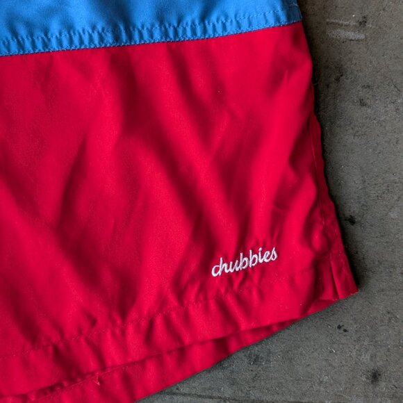 Chubbies Magic Print Swim Trunks Blue Stars Red Stripes medium - Picture 3 of 6